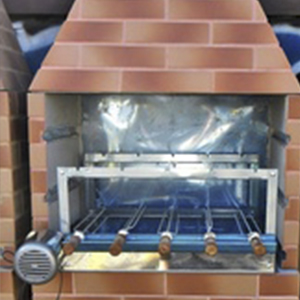 Churrasqueira pré-moldada + Kit top grill